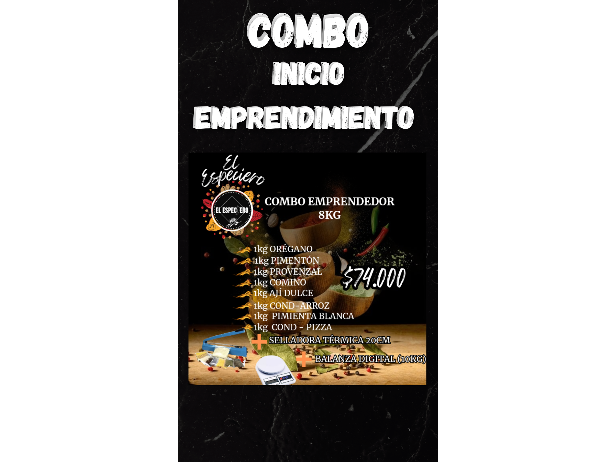 COMBO INICIO EMPRENDIMIENTO COMPLETO