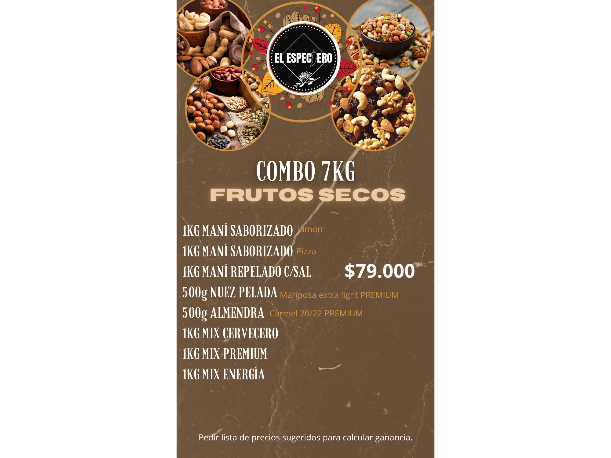 COMBO FRUTOS SECOS 8KG