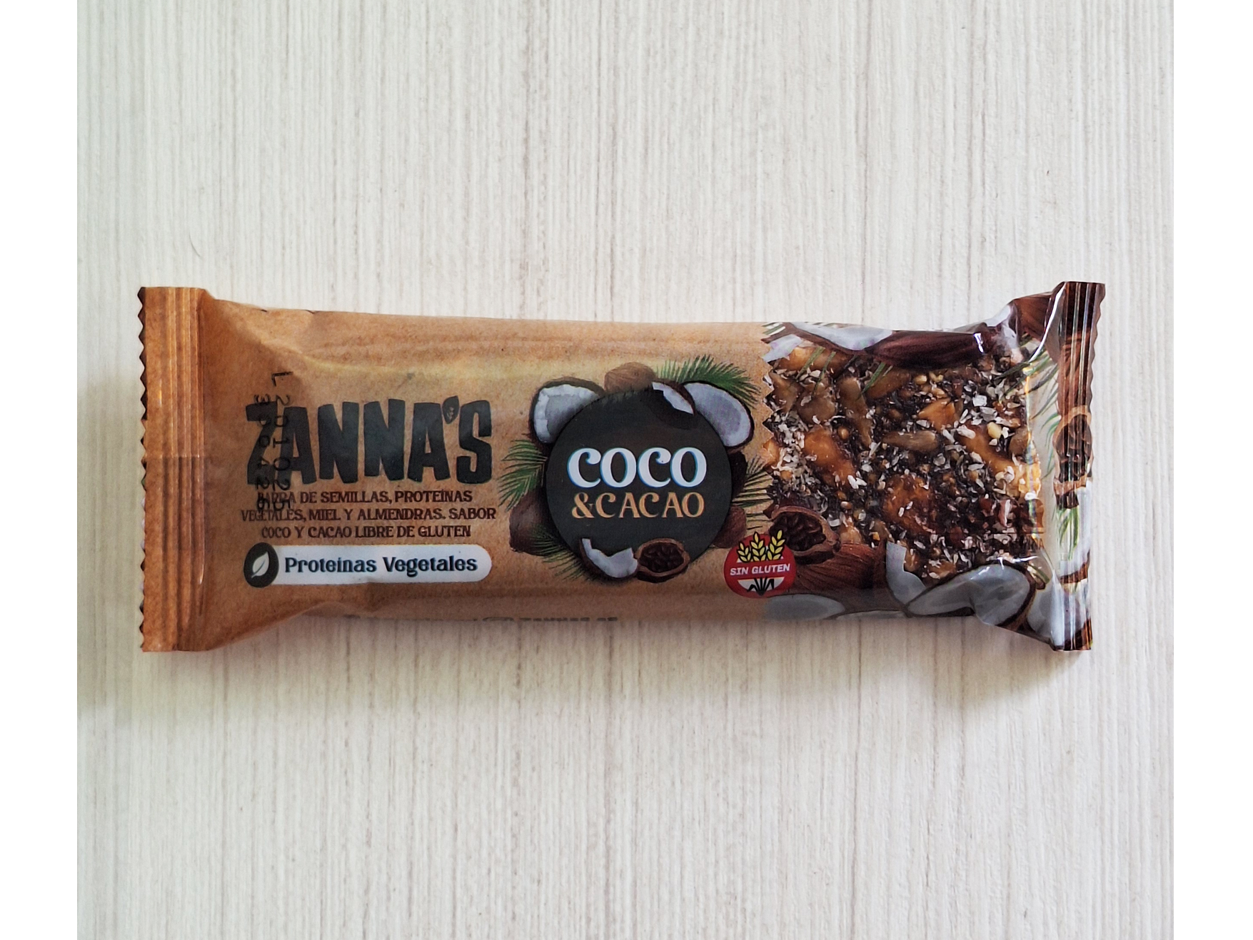 ZANNA´S BARRITAS SALUDABLES COCO & CACAO UNIDAD X 40 Grs