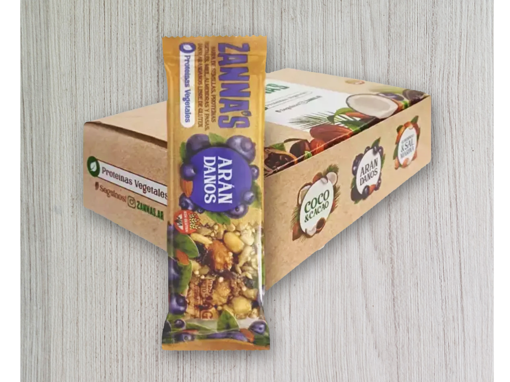 DISPLAY 12 unidades ZANNA´S ARANDANOS UNIDAD X 40 Grs