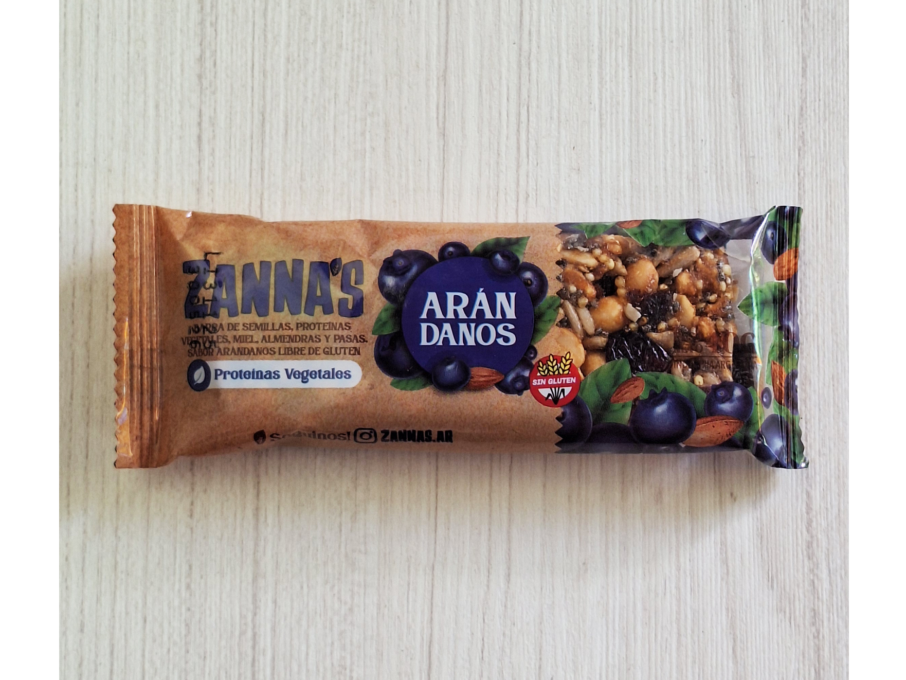 ZANNA´S BARRITAS SALUDABLES ARANDANOS UNIDAD X 40 Grs