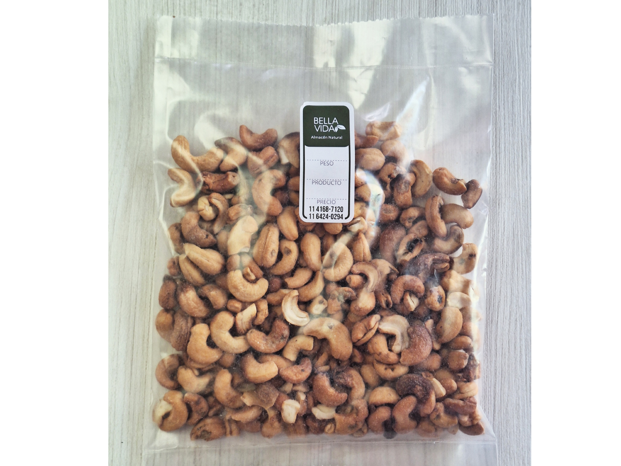 CASTAÑA DE CAJU TOSTADA Y SALADA