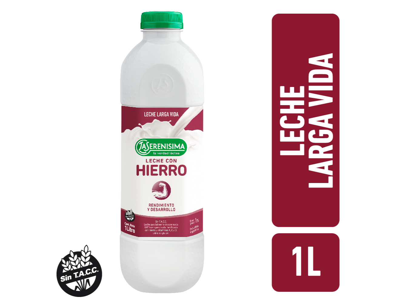 Leche La Serenisima Con Hierro 1L Larga vida