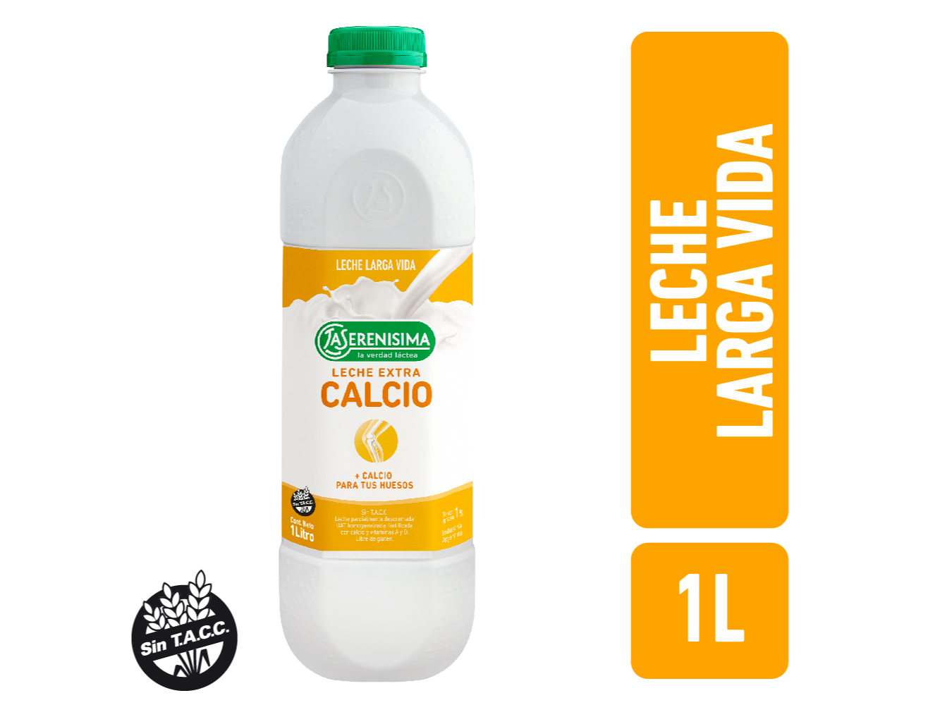 Leche Extra Calcio Fort. Con Vitaminas La Serenísima Botella Larga Vida 1 L