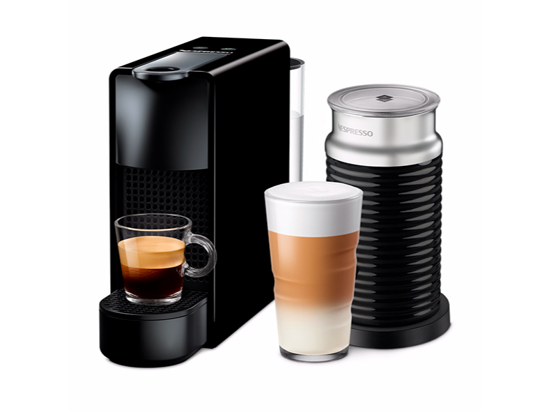 Cafetera Nespresso Essenza Mini Black + Aeroccino