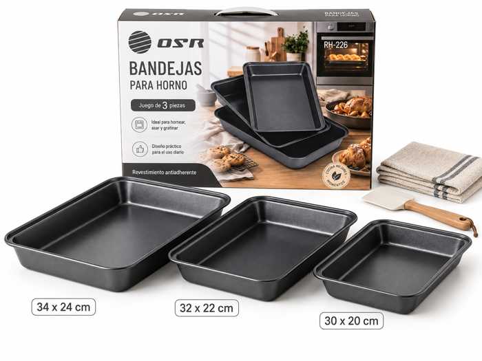 SET FUENTES PARA HORNO RH226