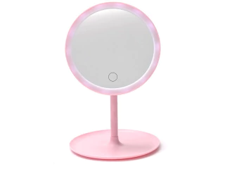 Espejo de Maquillaje con 3 Modos de Luz LED y Carga USB