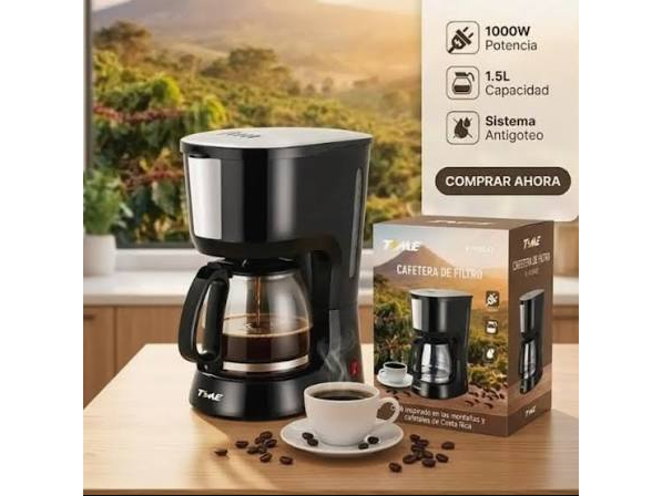 Cafetera De Filtro 1000w