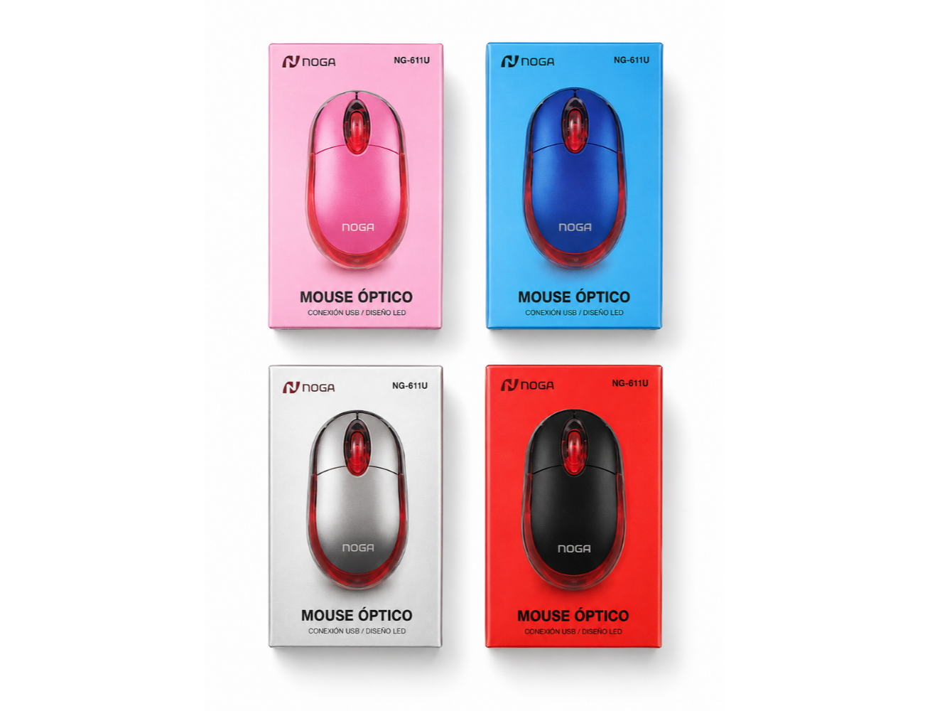 Mouse LED NOGA Con Cable NG611U