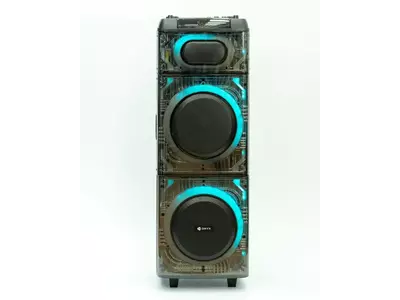 Parlante Portátil ORYX Lagoon 10” x 2 100 W RMS con Bluetooth y Luces LED