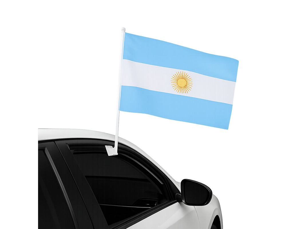 Bandera de Argentina Para Auto WCF12