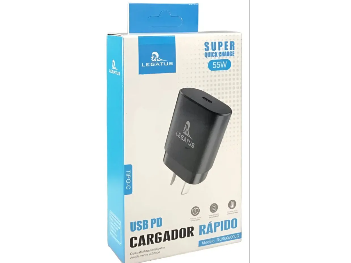 Cabezal Cargador Legatus Quick Charge 55w