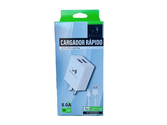 Cargador Royalcell USB Lightning RC5005000A