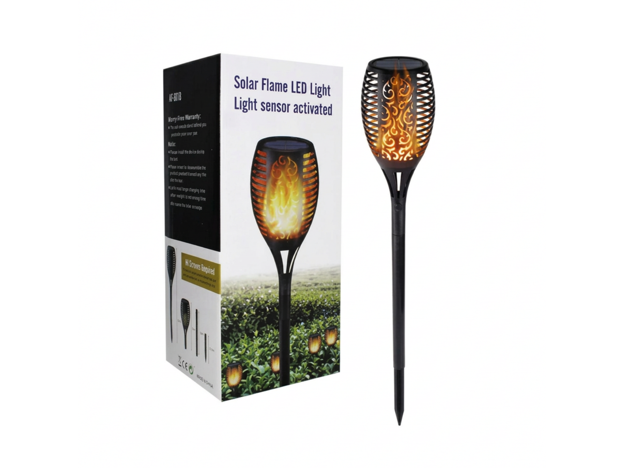 Lampara Antorcha Estaca Solar Km-2003
