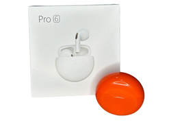 Auriculares Bluetooth Pro6 TWS NARANJAS