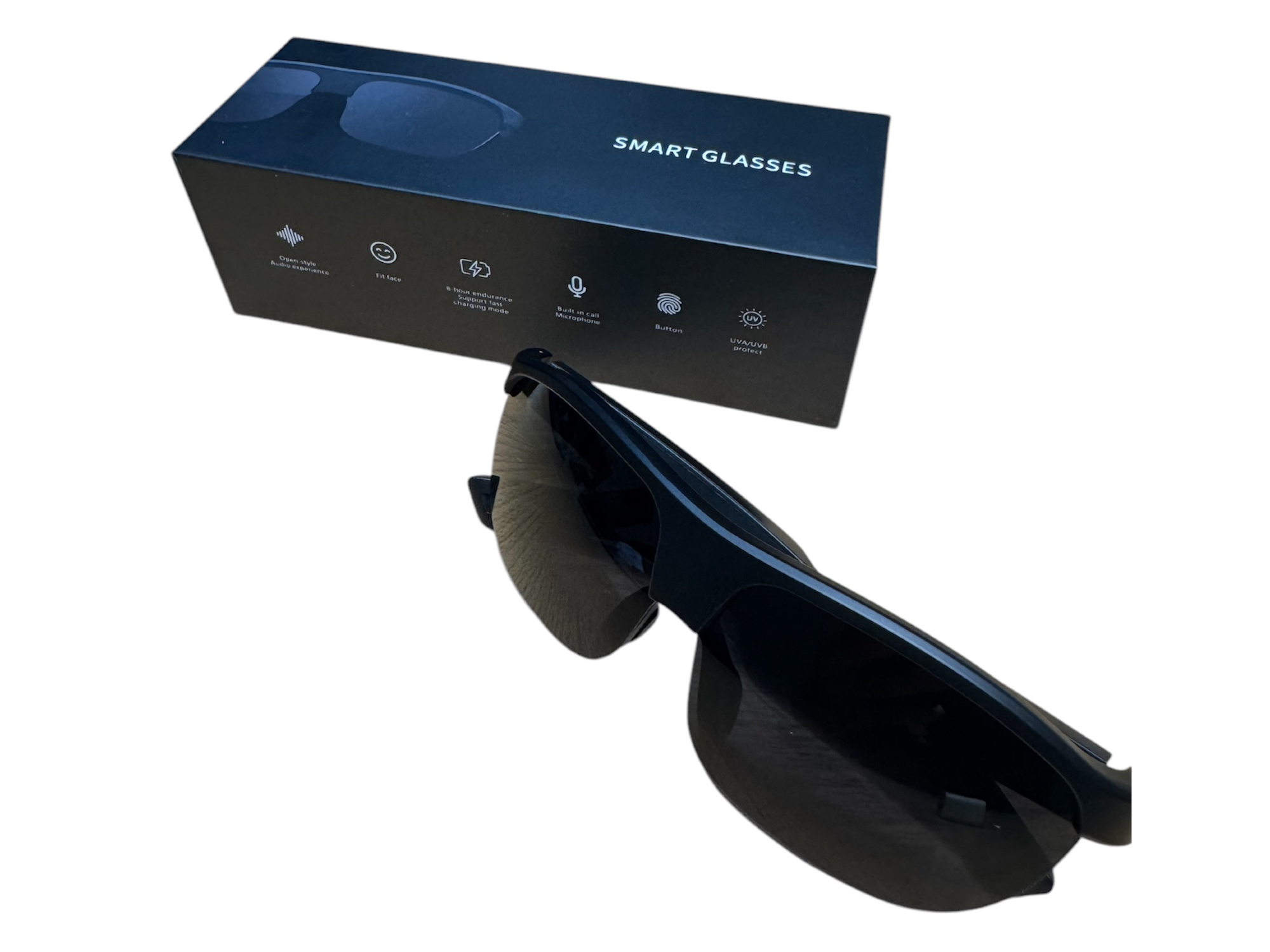 Smart Glasses deportivos G02  oscuros