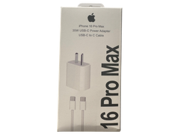PACK CARGADOR Y CABLE 16 PRO MAX 35W