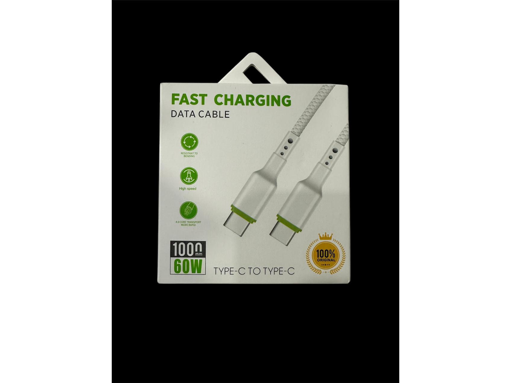 Cable de carga C to C 60W