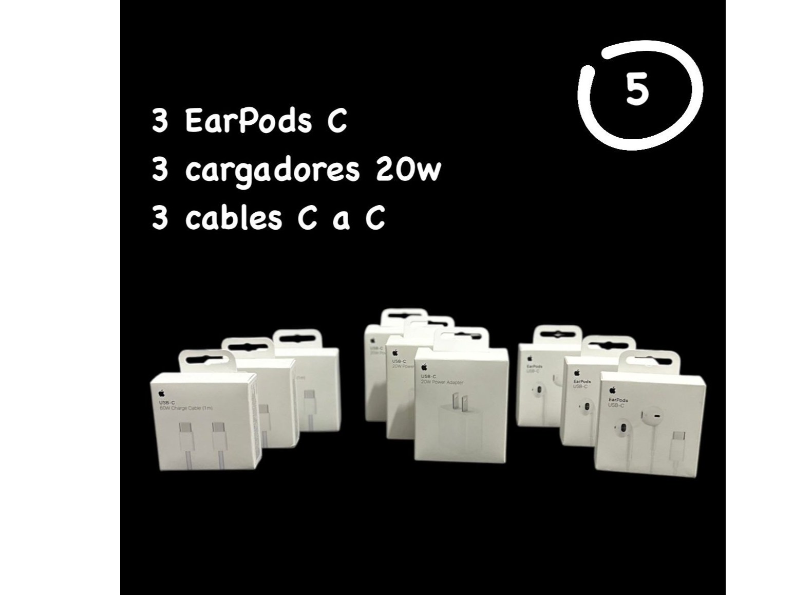 COMBO  APPLE ORIGINAL