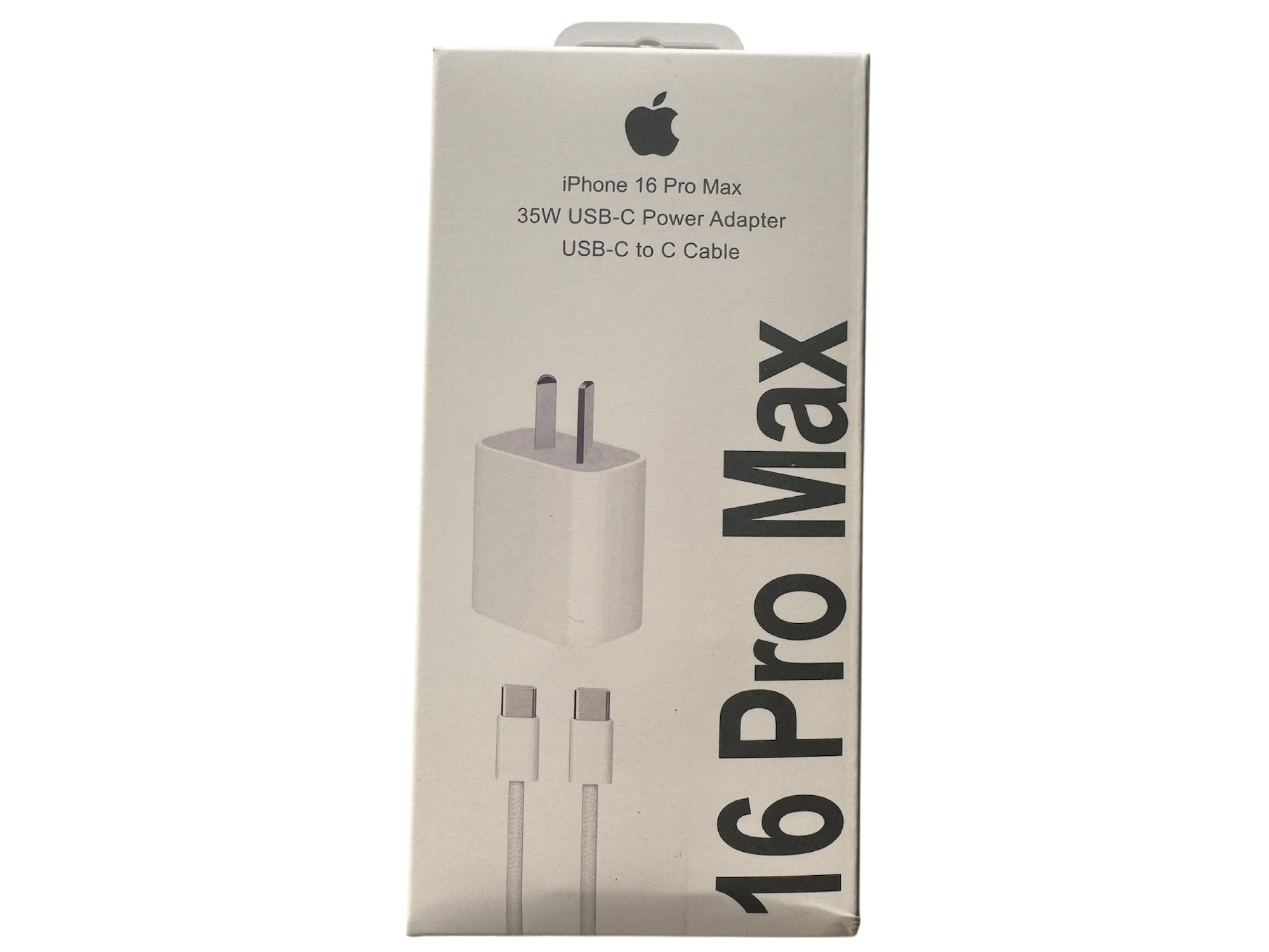 PACK CARGADOR Y CABLE 16 PRO MAX 35W