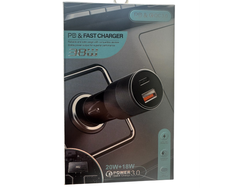 Cargador 38 w para auto