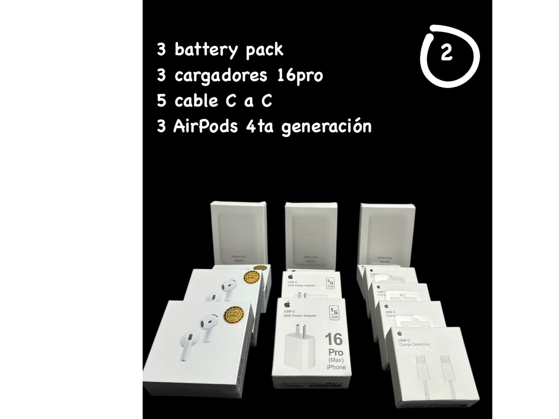 COMBO 2 APPLE (CERTIFICADO)