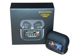 Auriculares Inalámbricos ENC/HIFI Pantalla Táctil NEGROS