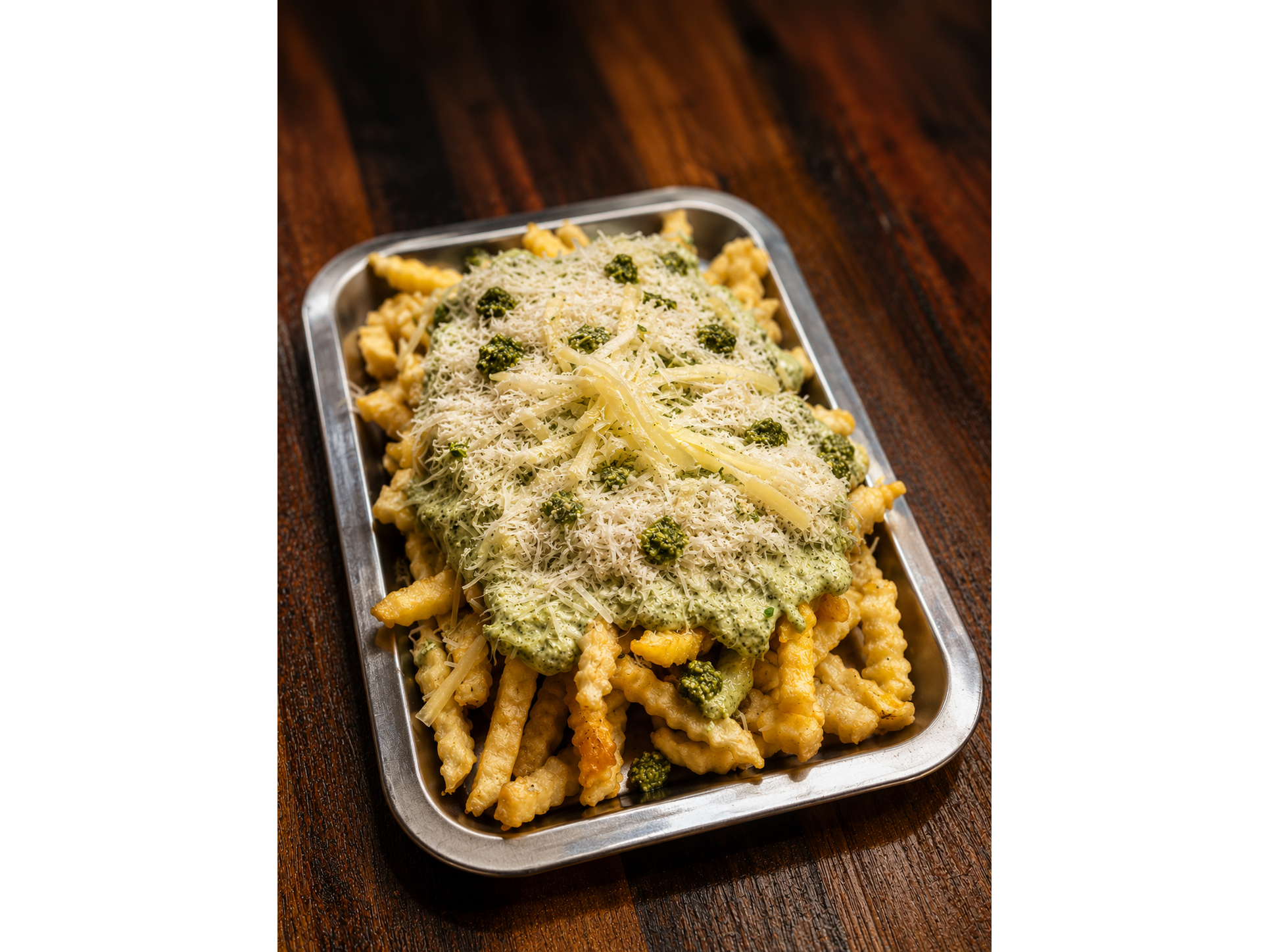 Papas con Parmesano y Pesto