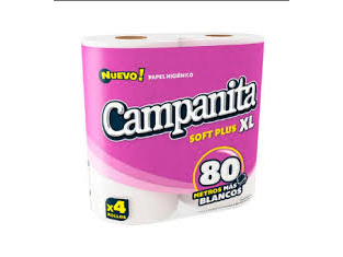 Papel higienico 4x80 Campanita