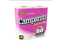 Papel higienico 4x80 Campanita
