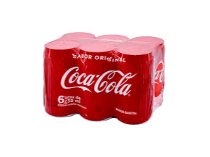Coca lata x6u
