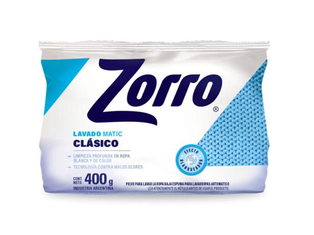 Jabon en polvo Zorro x400gr