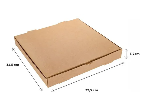CAJA DE PIZZA (32,5 X 32,5 X 3,7 CM)