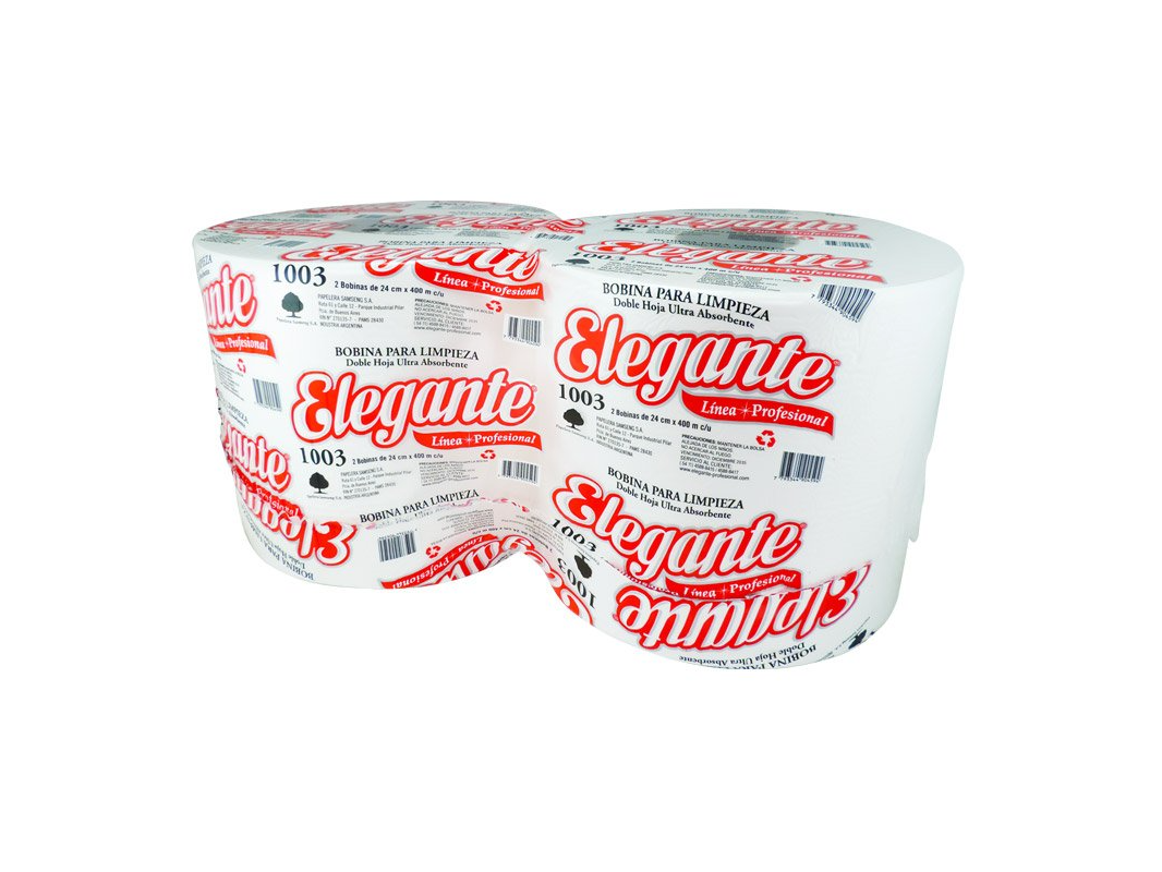 BOBINA ELEGANTE PREMIUM 2 UNIDADES 24 CM X 400 MTS