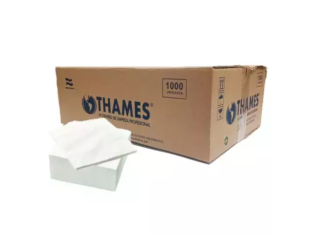 SERVILLETAS THAMES BLANCA VANITY SHELL 30CMX30CM 1000 UNID