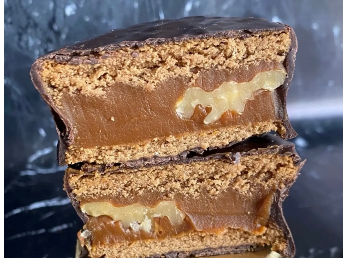 CHOCOLATE SEMIAMARGOI CON NUEZ & DULCE DE LECHE
