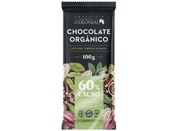 Chocolate Orgánico 60% cacao