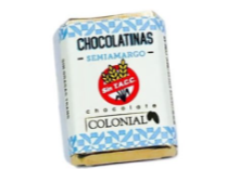 Chocolatinas semiamargas