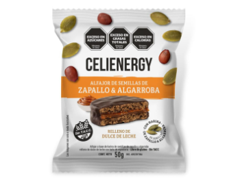 Alfajor semillas de zapallo y algarroba