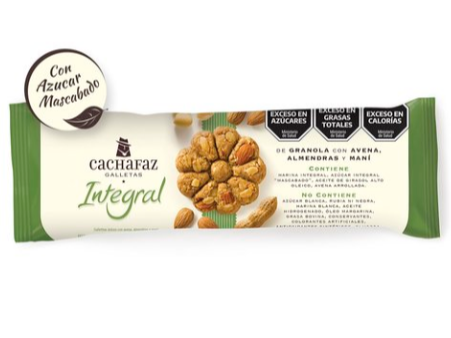 GALLETAS 100% INTEGRALES GRANOLA, AVENA, ALMENDRAS Y MANÍ