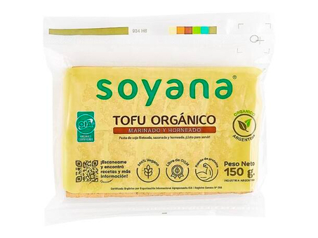 Soyana tofu Organico marinado y horneado