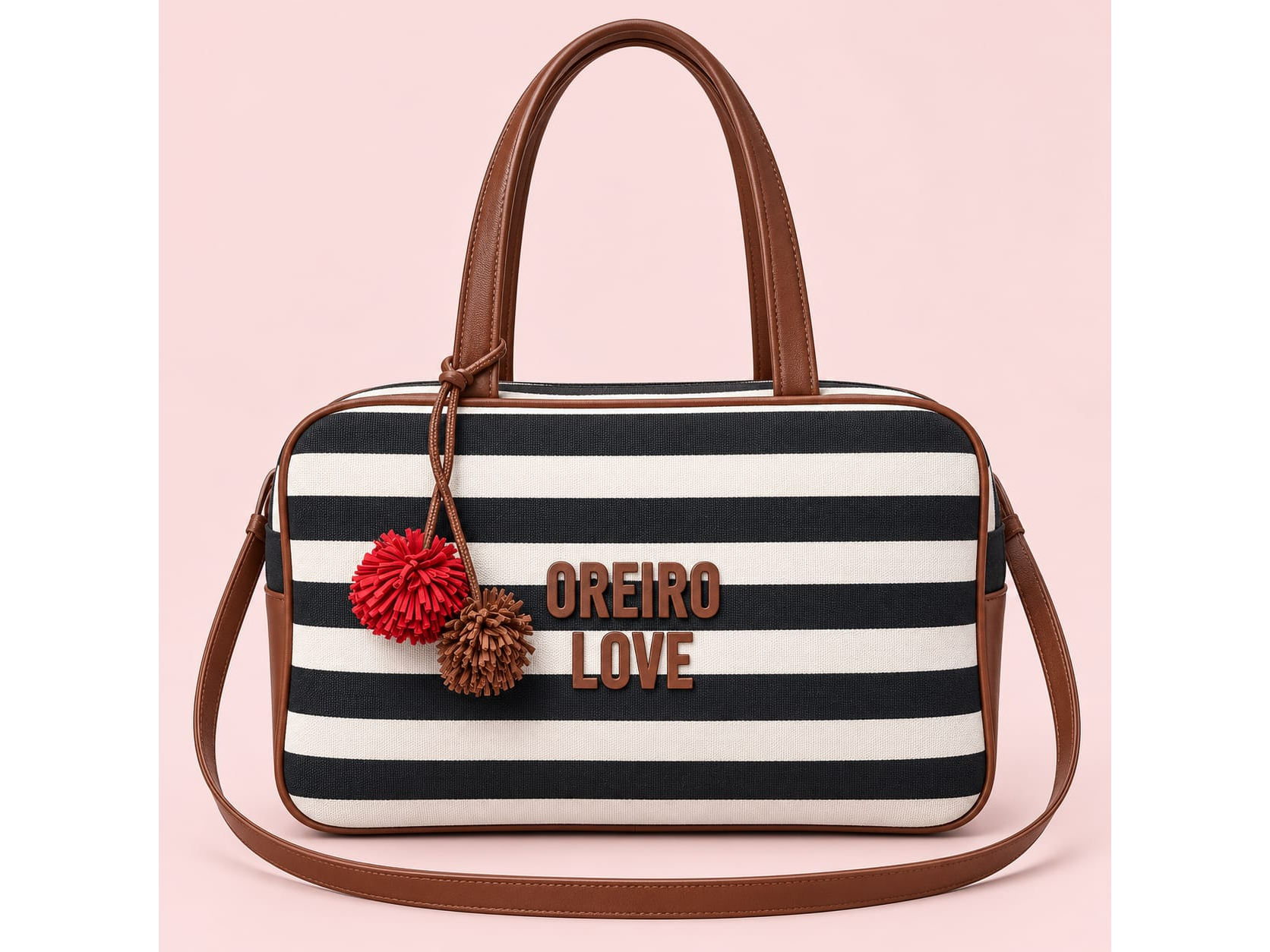 Bolso Oreiro Love Rayado de Chantilly Accesorios