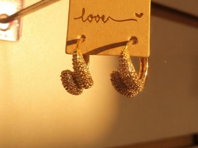 Aros bronce dorado