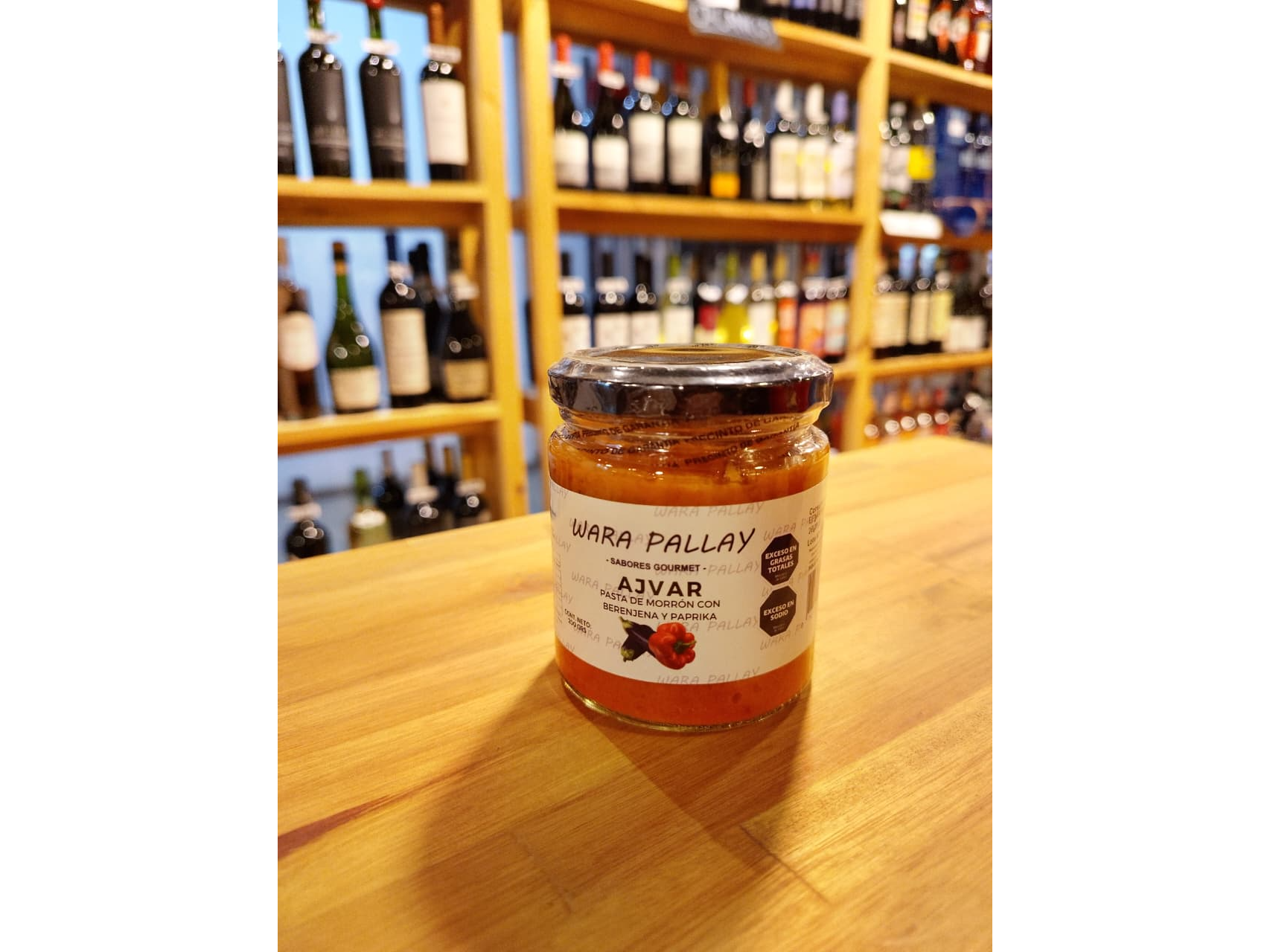 Ajvar, pasta de morron con berenjema y paprika x 200 grs.
