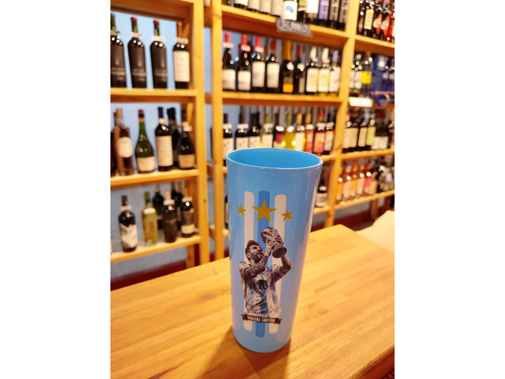 VASO MUNDIAL 2026 CELESTE x 750 ml-