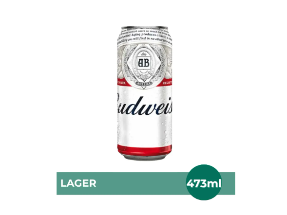 Pack x 12 Latas Cerveza Budweiser Rubia Original American Tradicional 473cc