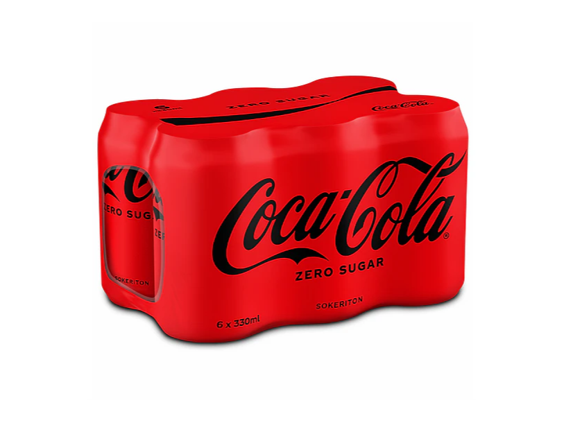 PACK X 6 LATAS COCA COLA ZERO x 354 ml