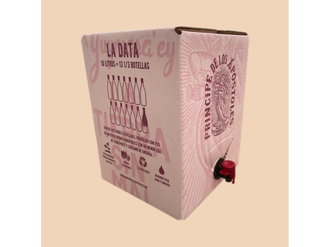 BAG IN BOX GIN PRINCIPE DE LOS APOSTOLES ROSA MOSQUETA