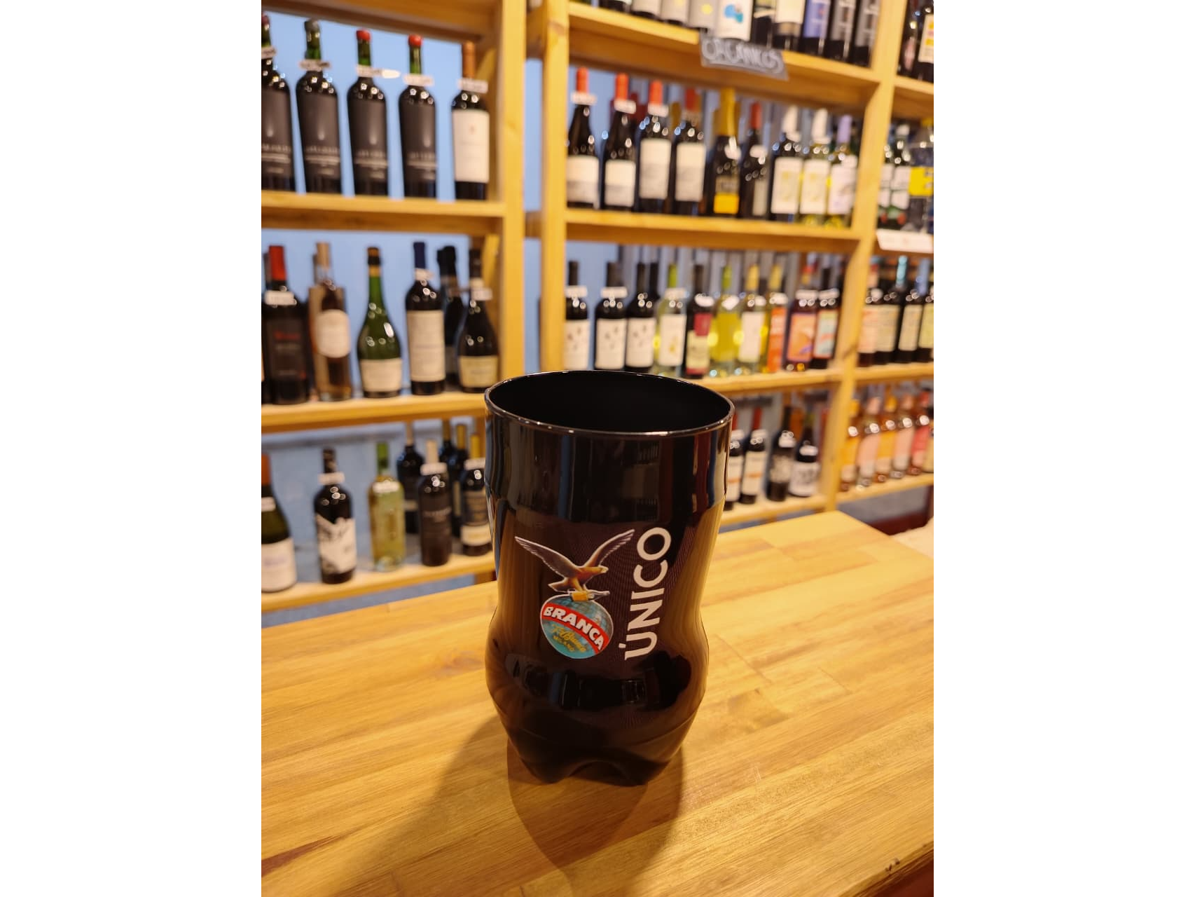 Vaso Botella Recortada x 800 ml.  UNICO.