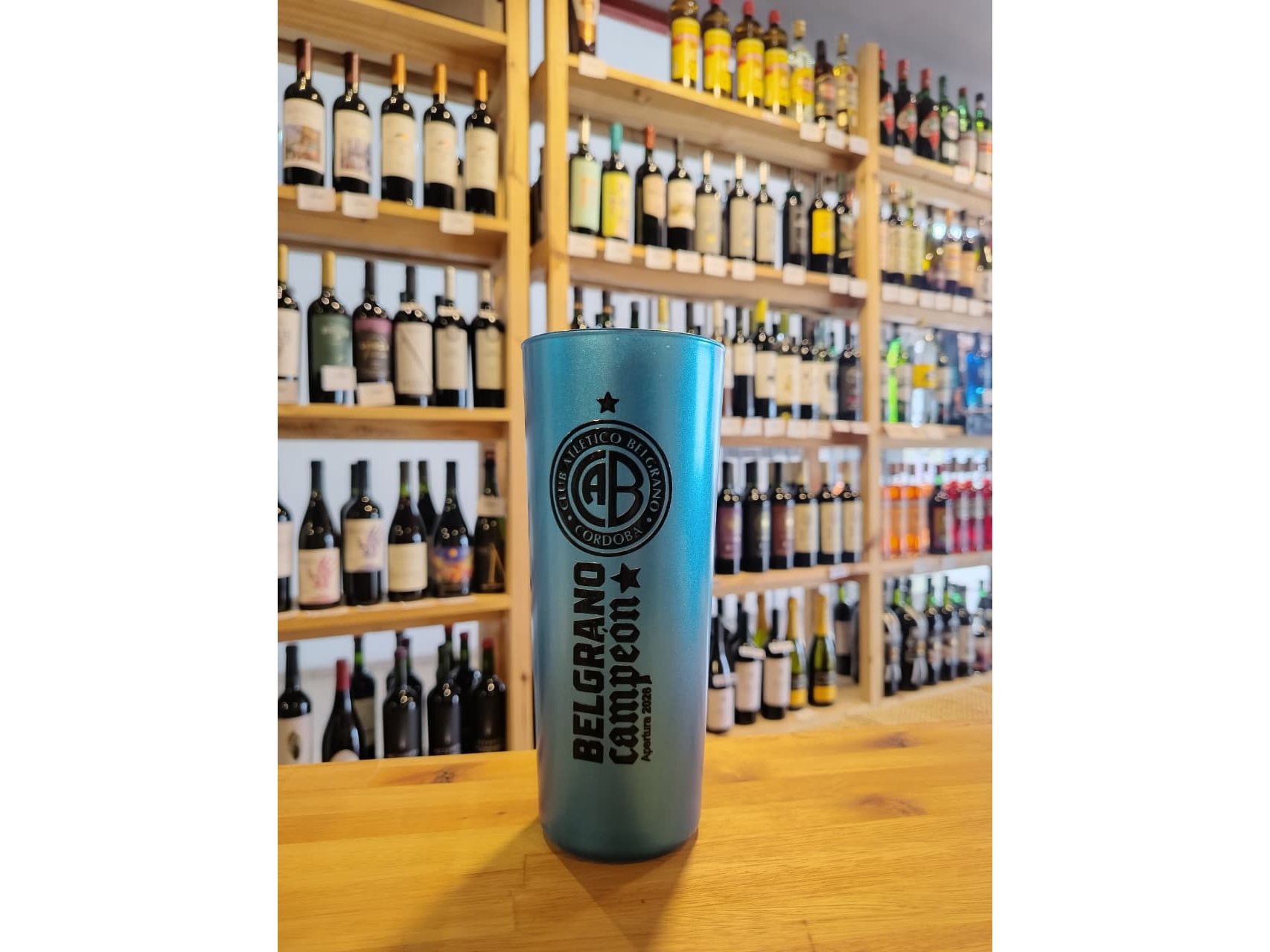 VASO FERNET BELGRANO CAMPEON  x 750 ml.